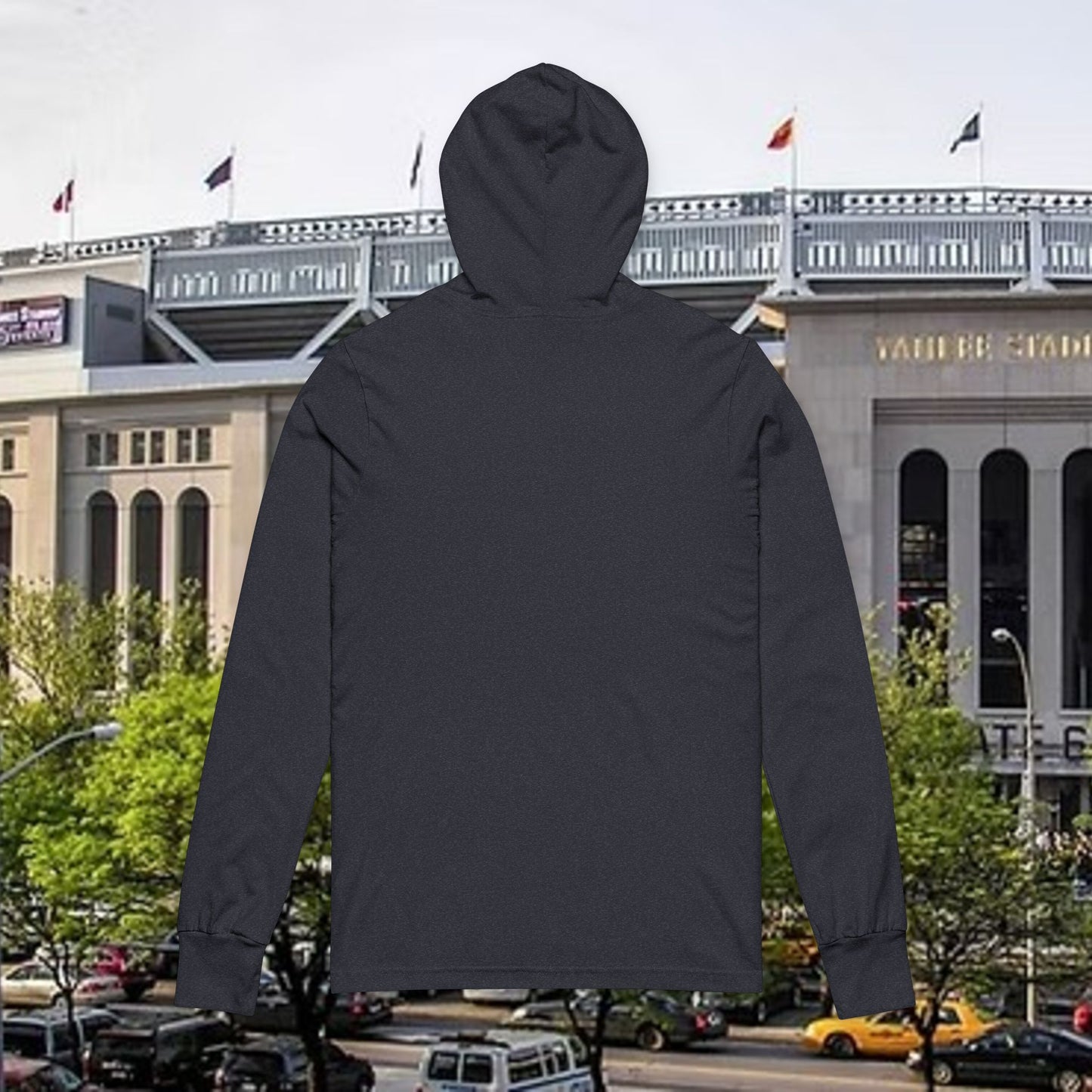 Giancarlo Inspired Hooded Long Sleeve Tee with Vintage Game Logo, Sports Apparel, Casual Wear, Gift for Baseball Fans