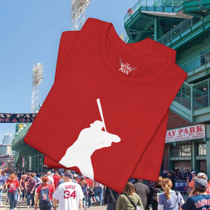 Baseball Stars Batter Silhouette T‑Shirt with Number 34 Back