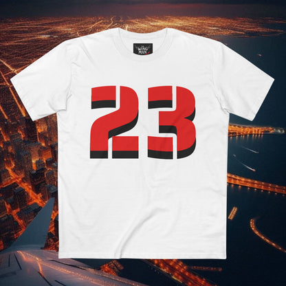 Sporty Adult Tee with Bold Number 23, Casual Fan Shirt, Basketball Apparel, Gift for Sports Lovers, Team Spirit Top