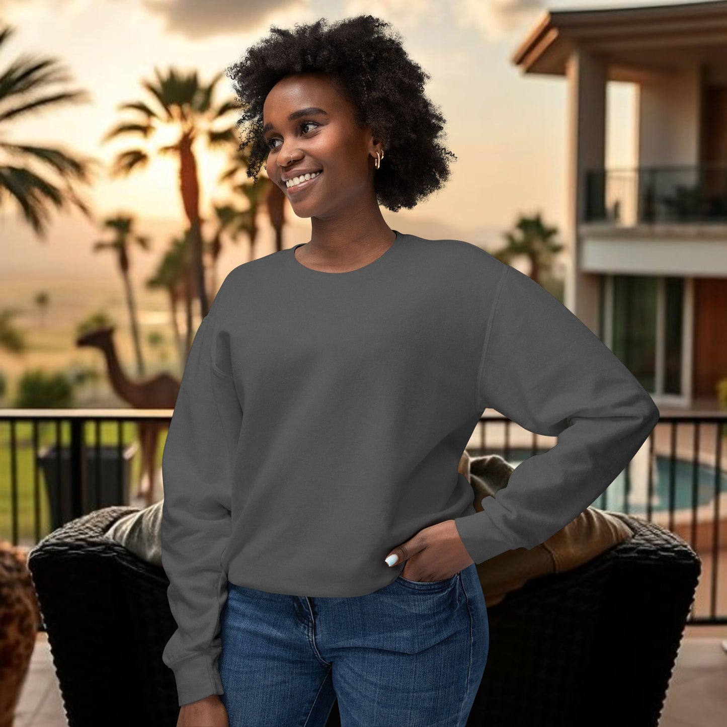 Montana Love Unisex Lightweight Crewneck Sweatshirt - Casual Comfort for Everyday Style, Perfect Gift for Any Occasion, Cozy Layer