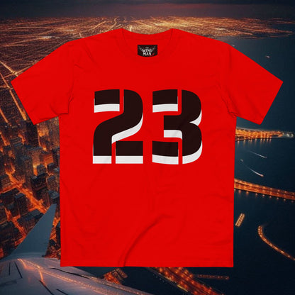 Sporty Adult Tee with Bold Number 23, Casual Fan Shirt, Basketball Apparel, Gift for Sports Lovers, Team Spirit Top