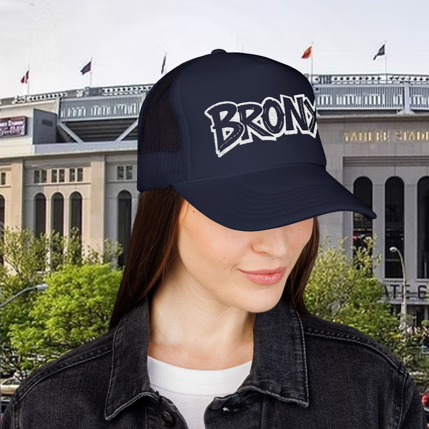 Bronx Embroidered Foam Trucker Hat | Urban Fashion, Outdoor Adventures, Baseball Cap, Gift for Him, Cool Streetwear