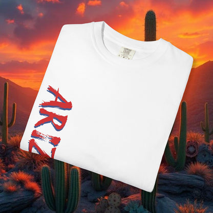 Tucson Arizona Area Code T-Shirt — 520 Back Print, Southwestern Travel Tee, Soft-Style