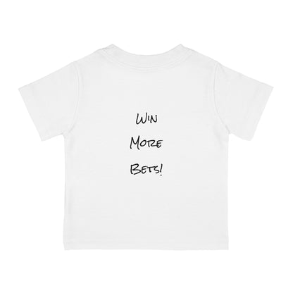 Wing Man "Gambling Problem" Tee, Funny Kids Shirt, Infant Cotton T-Shirt, Unique Childrens Outfit, Gambling Baby Clothes, Gambling Shirt