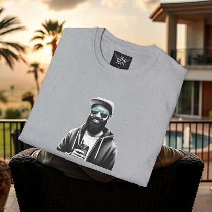 Wing Man Vibes Unisex T-Shirt, Angel Wings Tee, Gift for Him, Graphic Tee, Casual Shirt, Mens Top