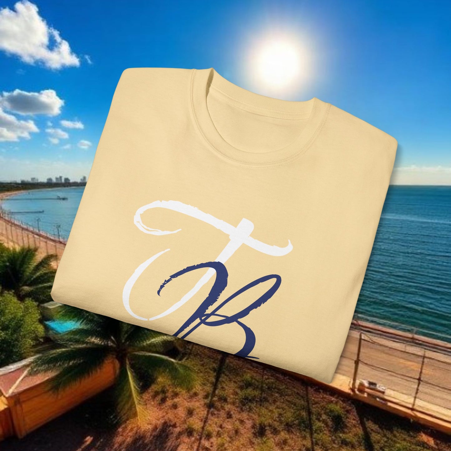 TB Monogram Tee — 813 Tampa Area Short-Sleeve T-Shirt