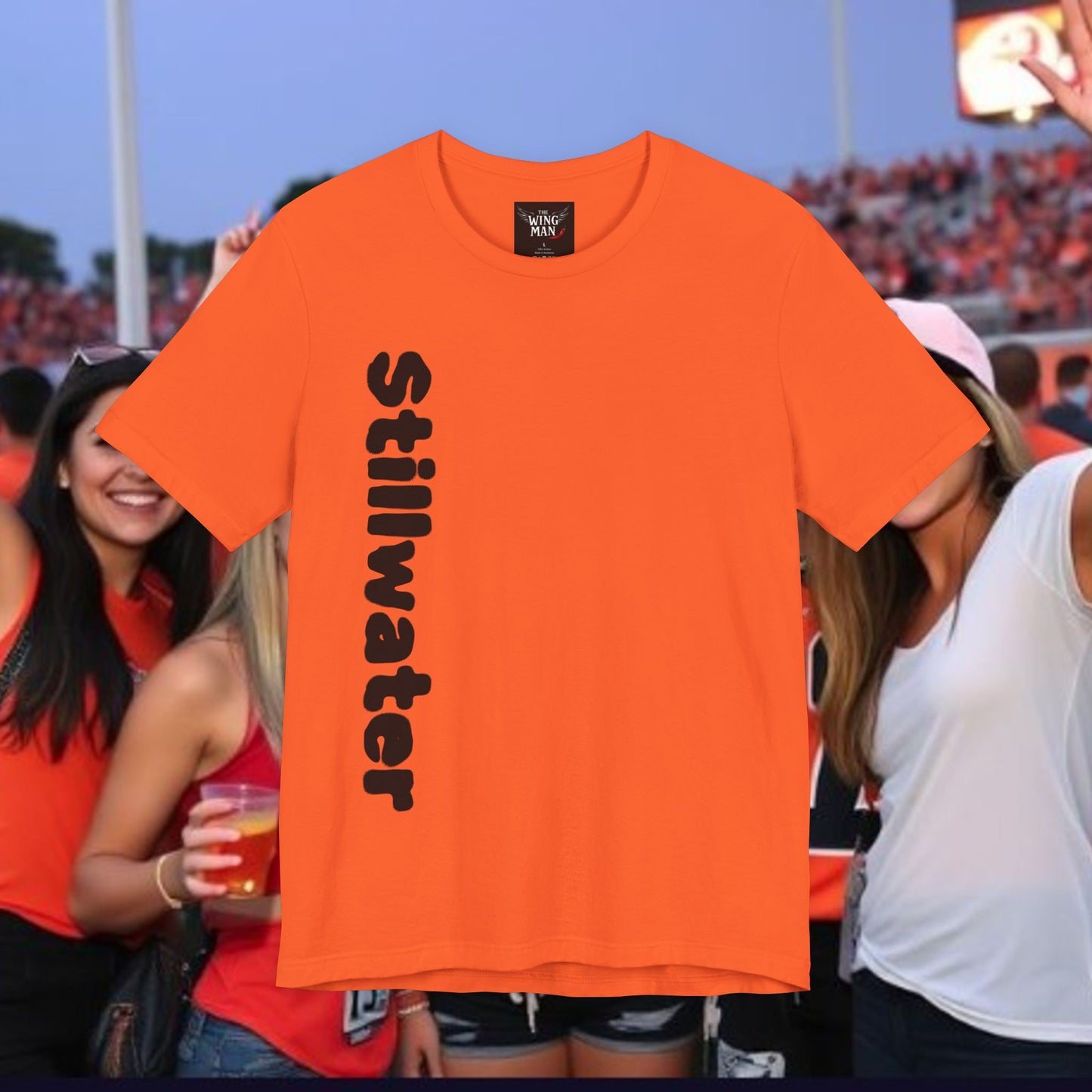 Stillwater Statement Tee, Unisex Short Sleeve Shirt, Casual Wear, College Gear, Festival Outfit, Unique Graphic Tee