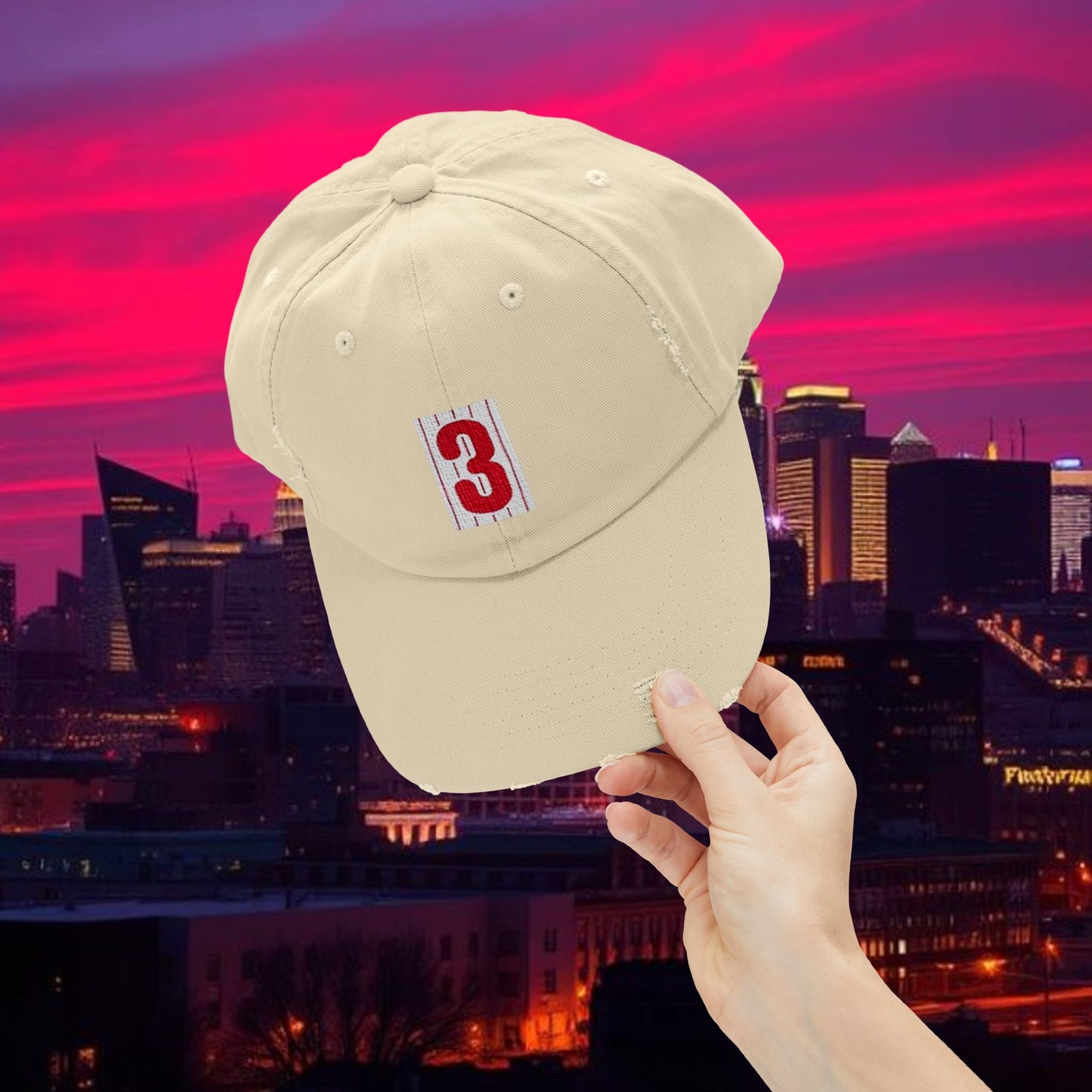 Baseball Stars #3 Distressed Baseball Cap, Vintage Style Hat, Casual Everyday Wear, Gift for Baseball Fans, Stylish Hat