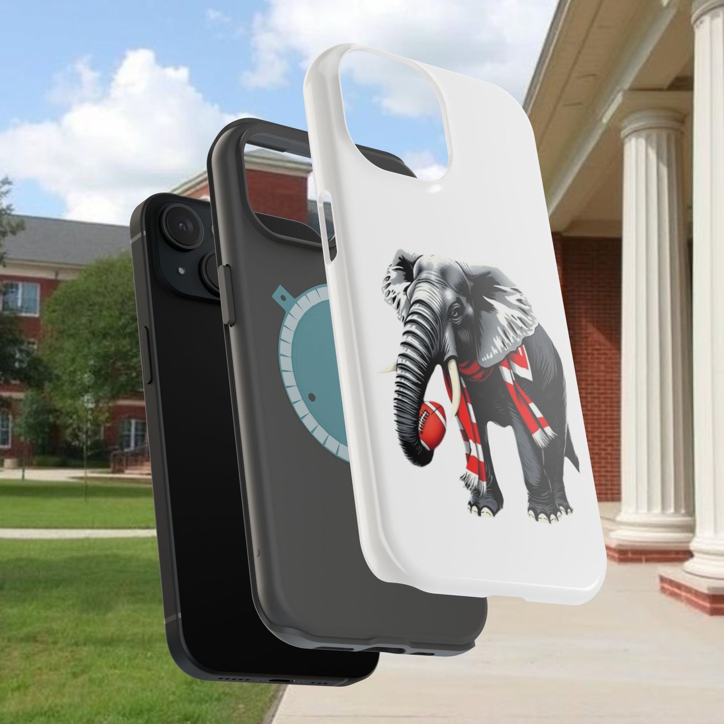 Vibrant Elephant Tough Cases - Unique Phone Case, Wildlife Lover Gift, Sports Team Accessory, Trendy Phone Cover, Fun Animal Design