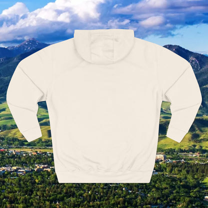 Poor Grizzlies Cozy Three-Panel Fleece Hoodie, Casual Wear, Gift for Bobcat Fans, Fall Essentials, Outdoor Adventures, Bobcat Tailgate Gear