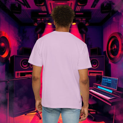 Colorful Unisex Garment-Dyed T-shirt, Artistic Graphic Tee, Music Festival Shirt, Casual Everyday Wear, Vibrant Streetwear, Unique Gift Idea