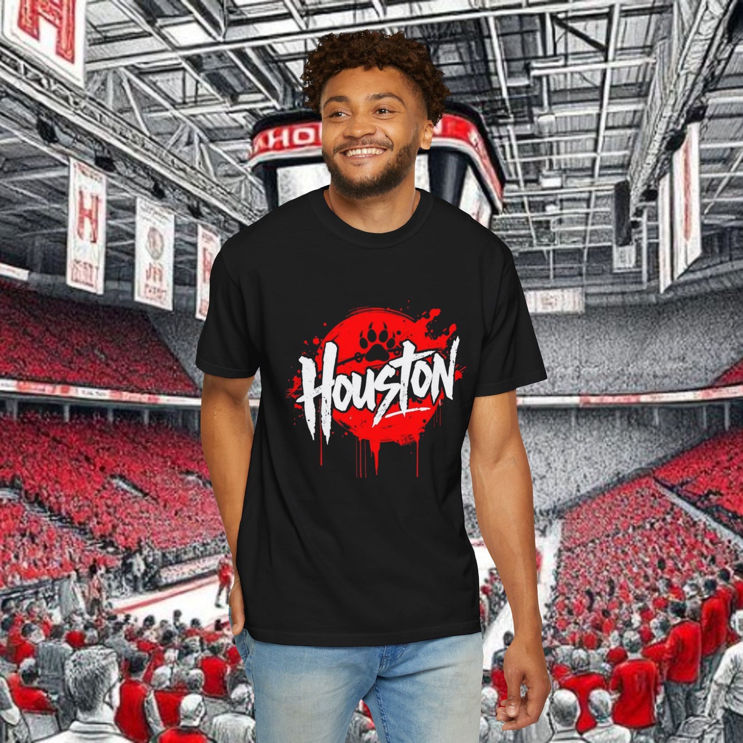 Houston Urban Vibes T-Shirt, Perfect for Tailgates and gameday. Soft-style T-Shirt. Ultra Comfort and style.