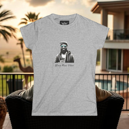 Wing Man Vibes Women's Softstyle Tee - Chill Vibes for Everyday Comfort, Graphic Tee, Casual Wear, Gift for Her, Summer Style, Inspirational Fashion