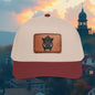 Wild Boar Leather Patch Baseball Cap — Mid Profile