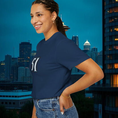 Legends #51 Retro Unisex Garment-Dyed T-shirt with Minimalist 51 Design, Casual Wear, Seattle Fans, Birthday, Everyday Comfort