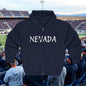 Nevada Zip Hoodie — Retro Distressed State Pullover