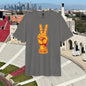 Victory Sign T‑Shirt — Retro Orange & Yellow Graphic Tee