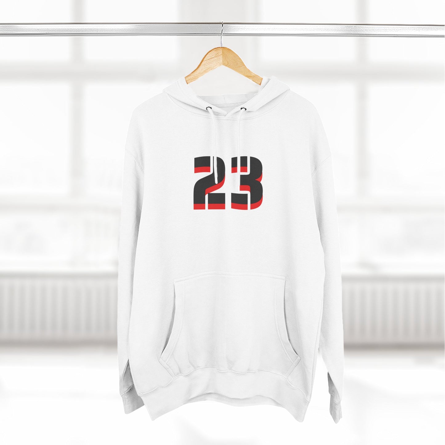 23 Fleece Hoodie, Stylish Sportswear for Game Day, Unisex Sweatshirt, Athletic Fashion, Cozy Hoodie, Perfect for Fans