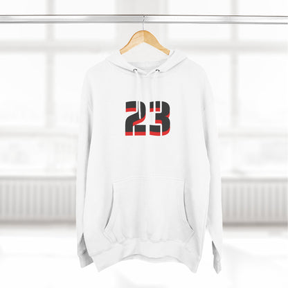 23 Fleece Hoodie, Stylish Sportswear for Game Day, Unisex Sweatshirt, Athletic Fashion, Cozy Hoodie, Perfect for Fans