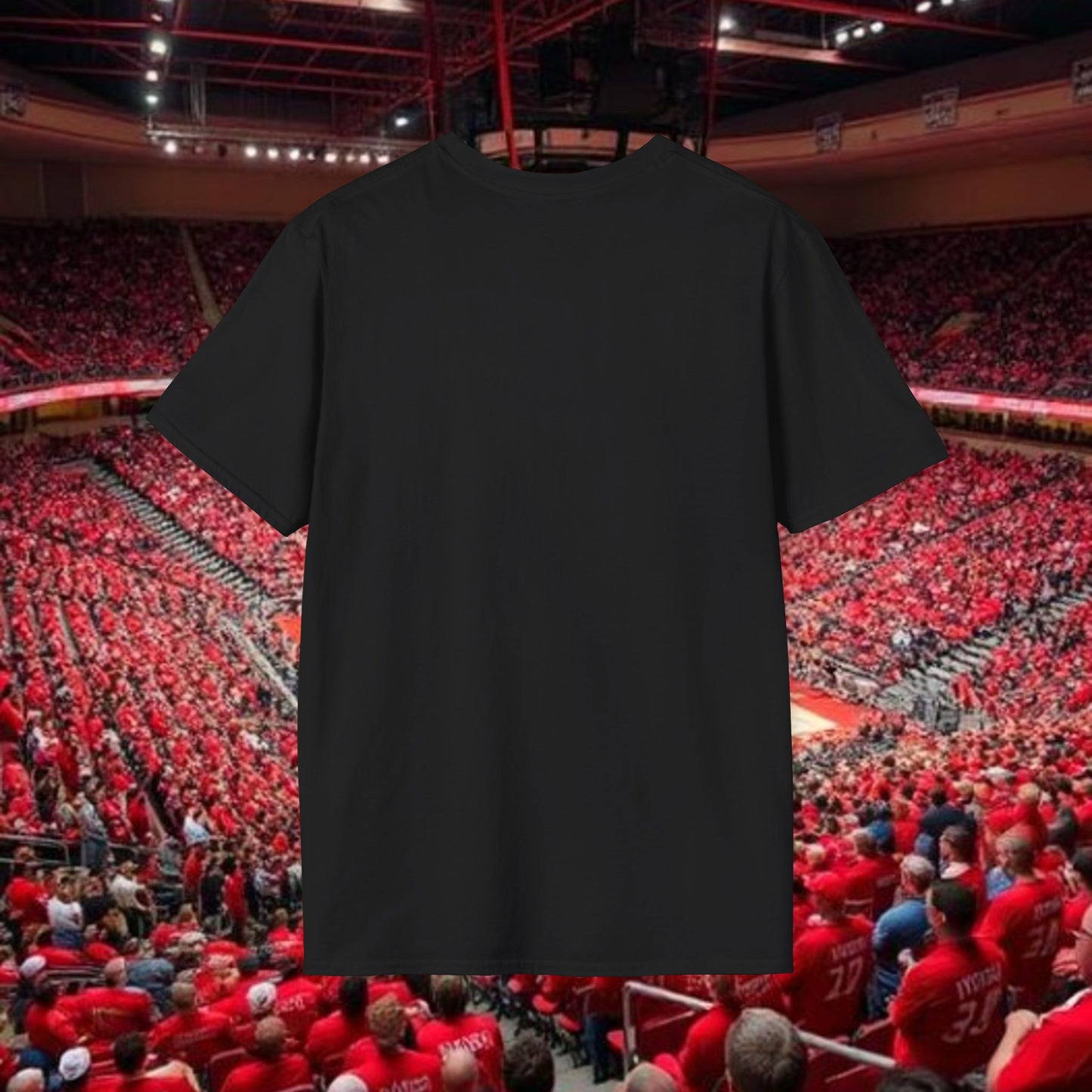 Raleigh Paw Print Unisex Softstyle T-Shirt, Fan Gear, College Spirit Wear, Game Day Apparel, Unique Gift for Students