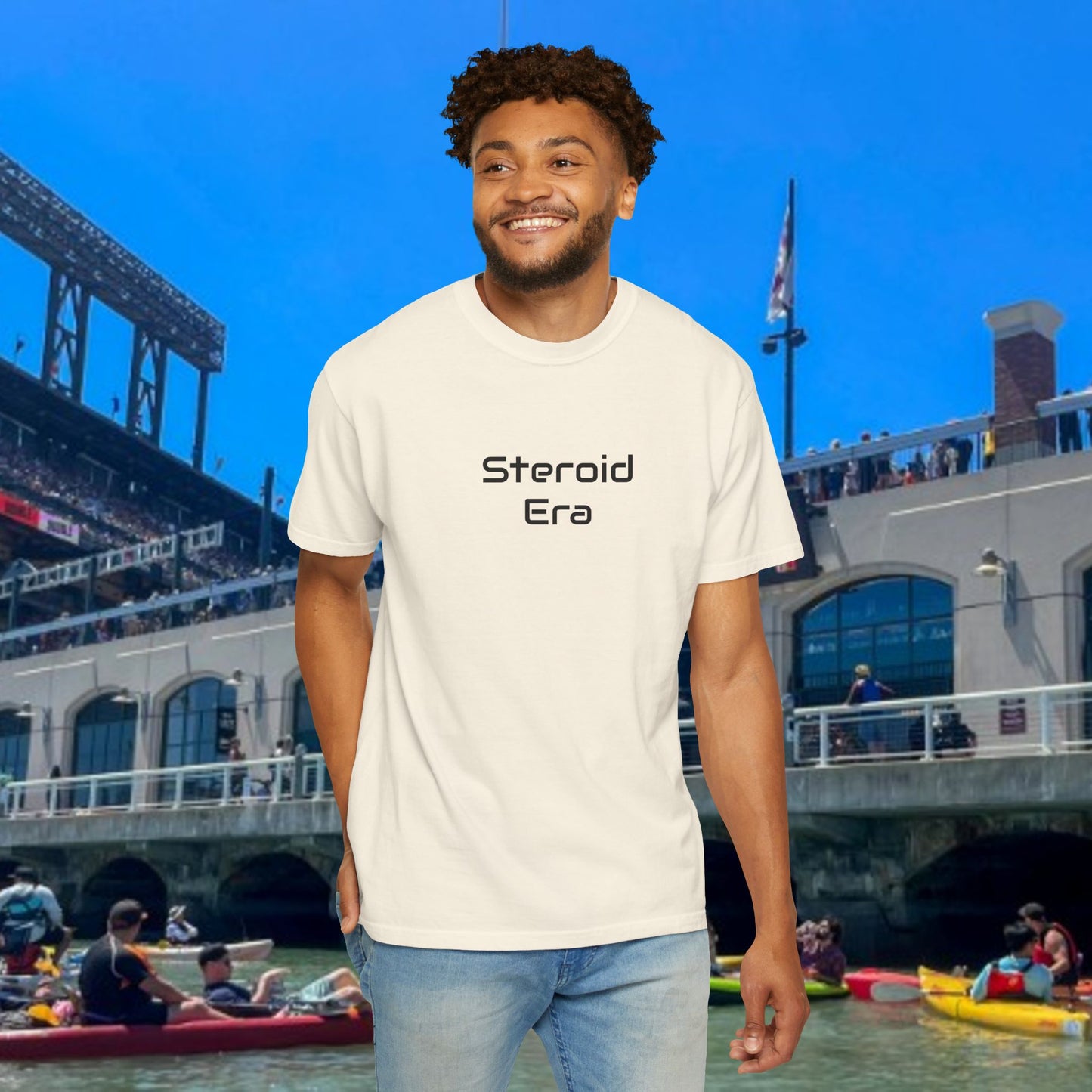 Vintage Baseball Unisex Garment-Dyed T-shirt, 90's Steroid Era Tee Shirt, Athletic Sports Tee, Retro Baseball Shirt, Sports Fan Gift,