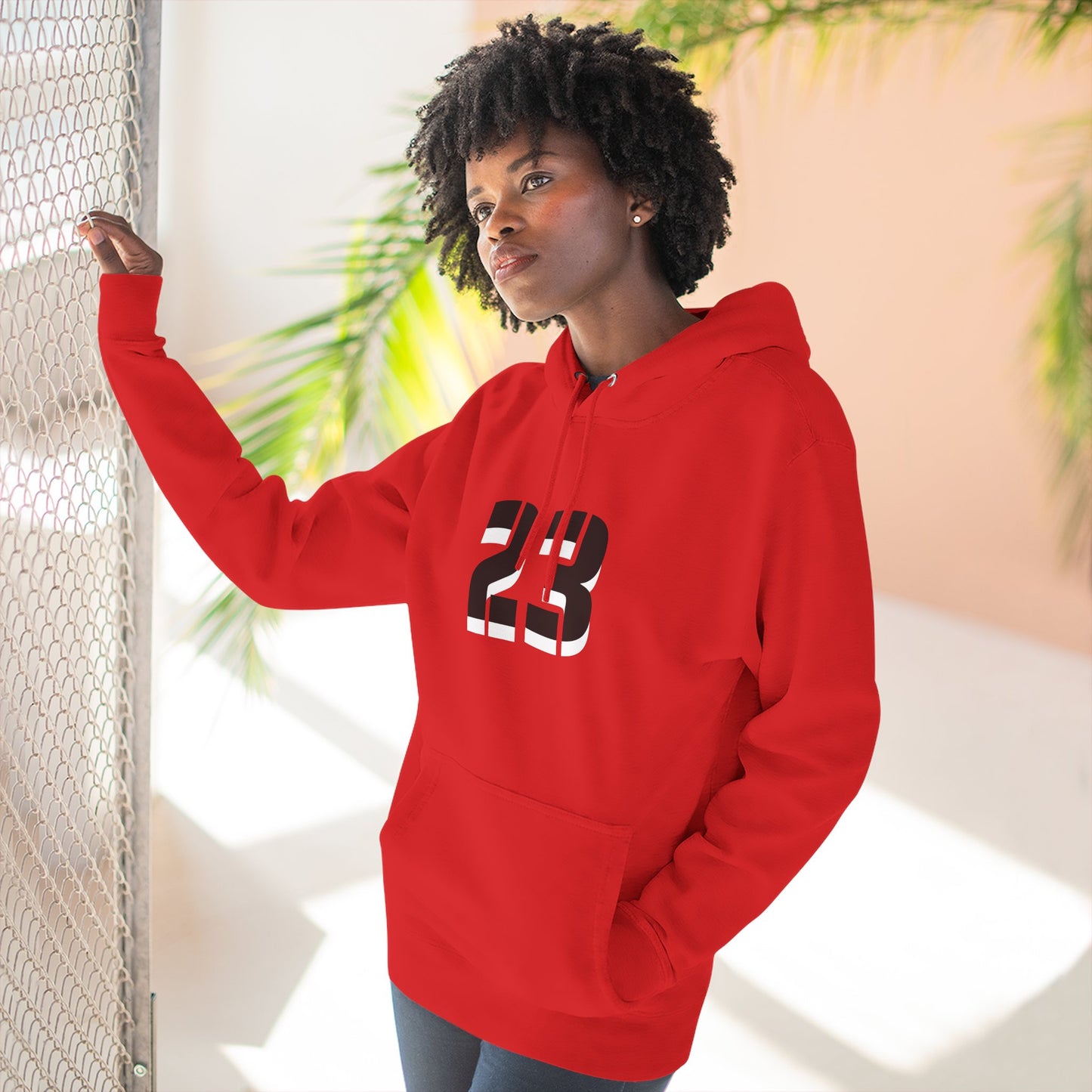 23 Fleece Hoodie, Stylish Sportswear for Game Day, Unisex Sweatshirt, Athletic Fashion, Cozy Hoodie, Perfect for Fans