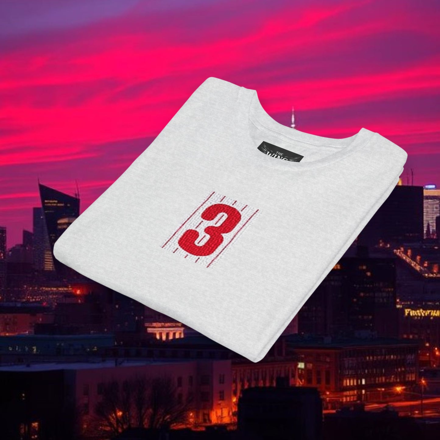 Baseball Stars Youth Short Sleeve Tee with Number 3, Kids Casual Wear, Birthday Gift, Sports Day, School Activities, Team Spirit