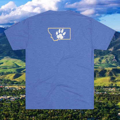 Montana 406 Tee — State Paw Print T‑Shirt