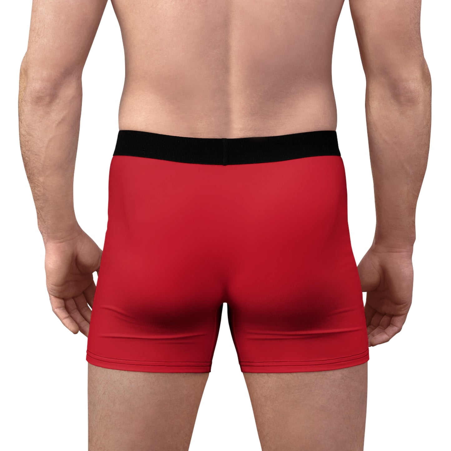 Hog Wild Men's Boxer Briefs - Comfortable Everyday Essentials, Funny Gifts, Unique Underwear, Fun Red, Gift for Him
