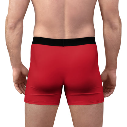 Hog Wild Men's Boxer Briefs - Comfortable Everyday Essentials, Funny Gifts, Unique Underwear, Fun Red, Gift for Him