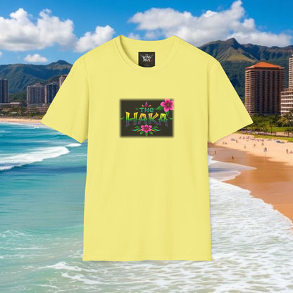 T-Shirt with HAKA Design, Tropical Vibe Tee, Perfect for Hawaii Fans, Unisex Graphic Tee, Summer Essentials, Gift for Friends