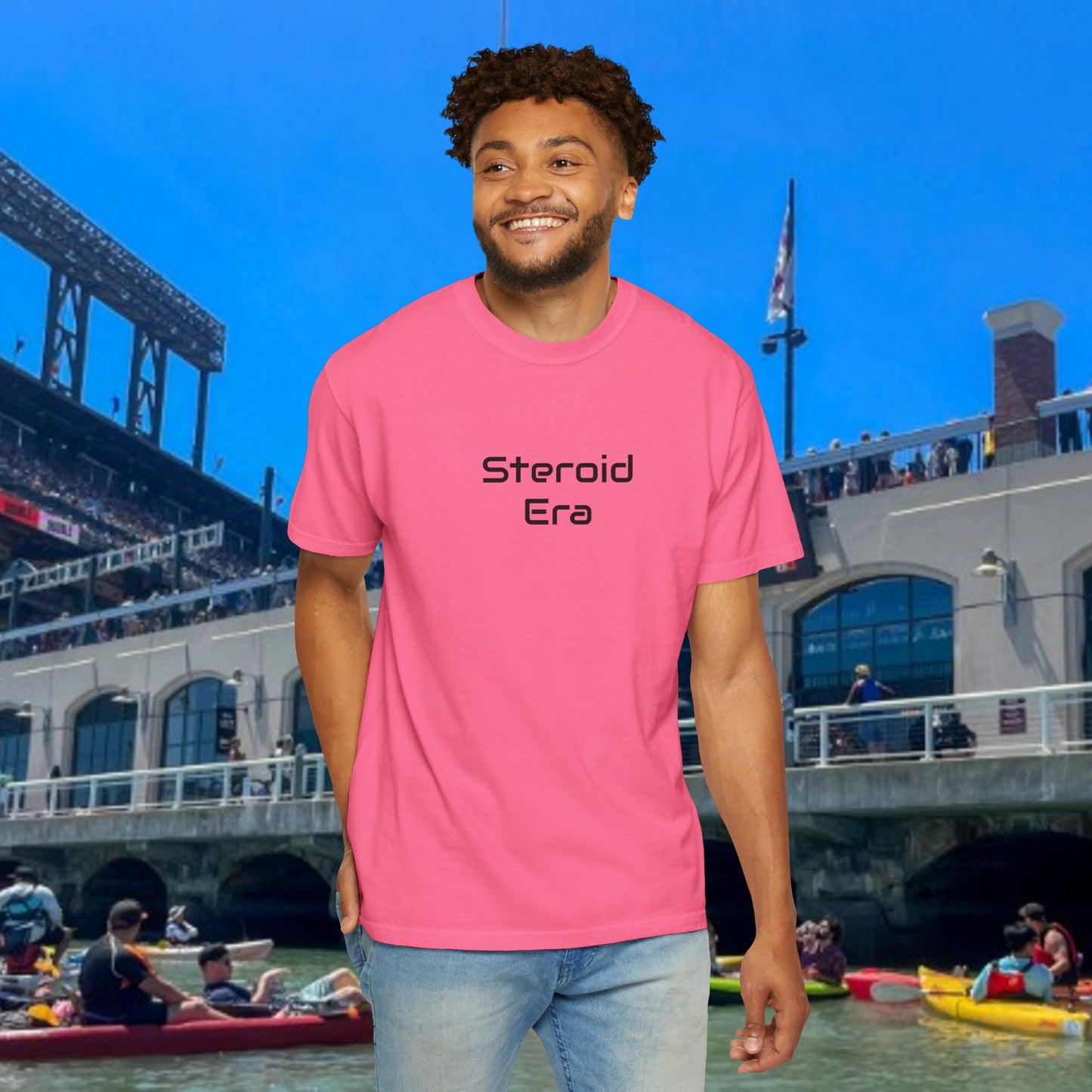 Vintage Baseball Unisex Garment-Dyed T-shirt, 90's Steroid Era Tee Shirt, Athletic Sports Tee, Retro Baseball Shirt, Sports Fan Gift,