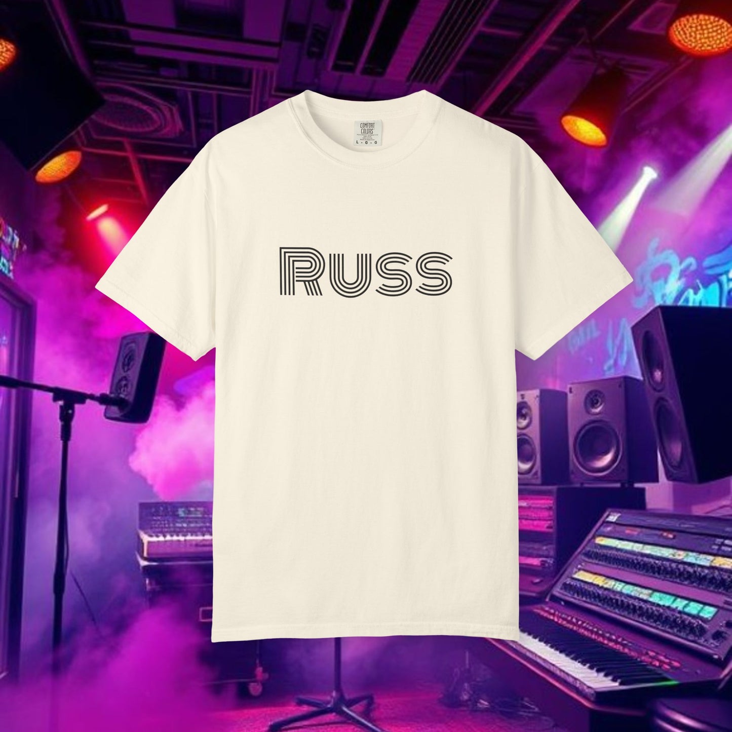 Russ Unisex T-Shirt with Retro Design, Hip-Hop Shirt, Casual Wear, Unique Style, Russ Apparel
