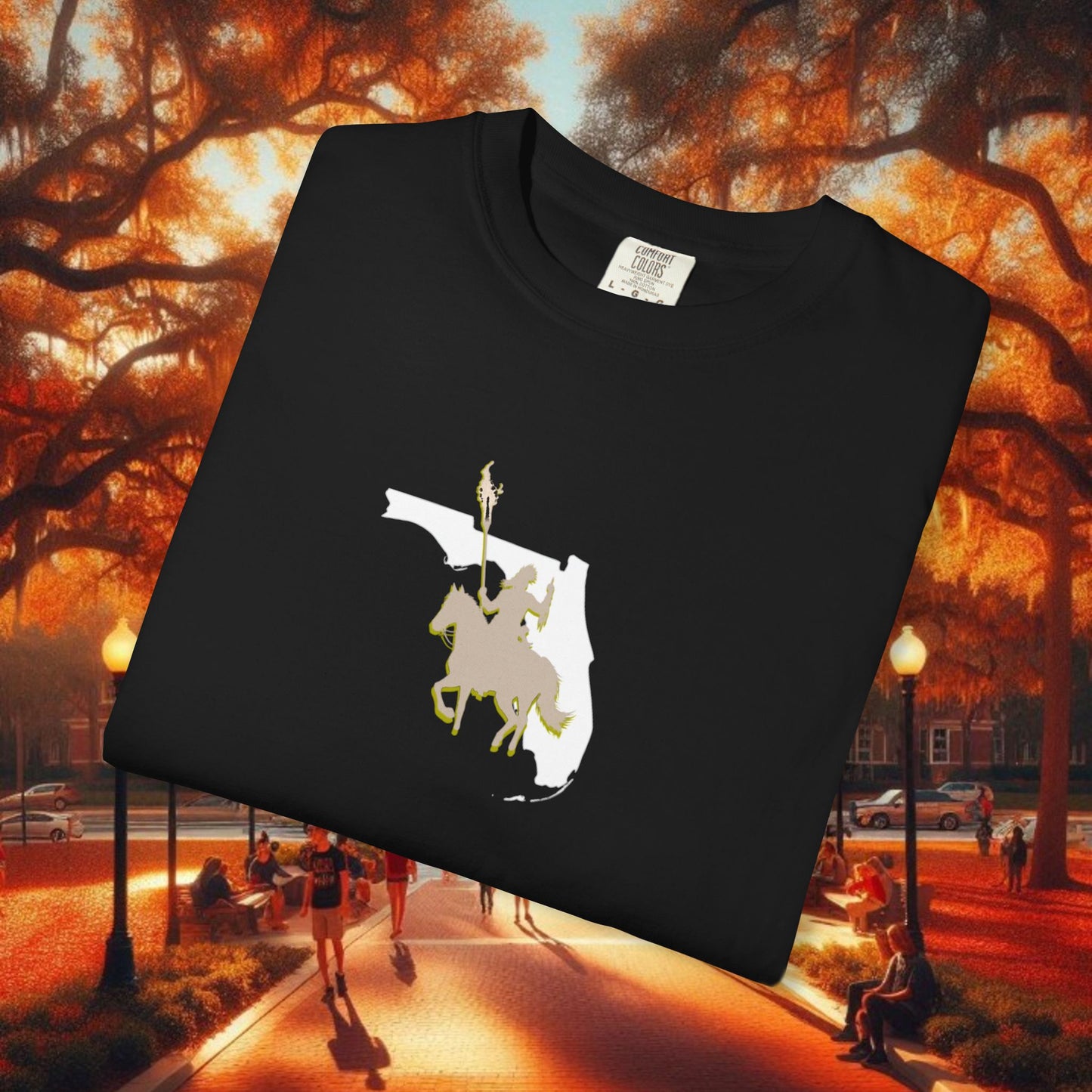 T-Shirt with Tally Design, Casual Wear, Gift for Sports Fans, College Apparel, Summer Fashion, State Pride Tee