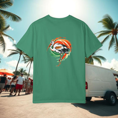 Miami Vibe Unisex Garment-Dyed T-shirt, Casual Wear, Summer Fashion, Nature Lovers, Beach Party, Gift Idea