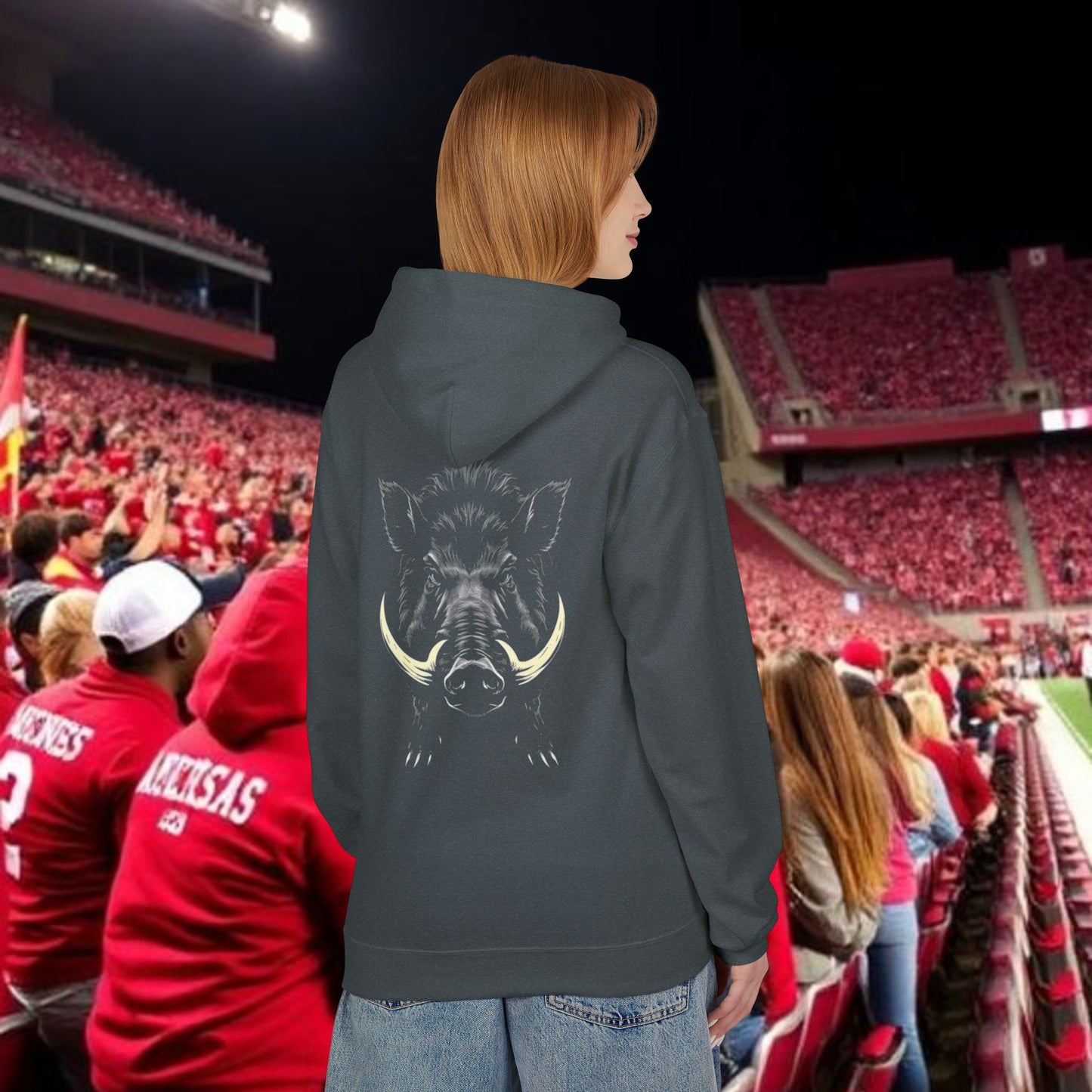 Boar Graphic Hoodie — Rugged Wild Boar Illustration with '479' Chest Print