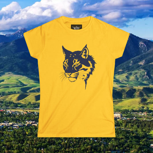 Bobcat Women's Softstyle Tee, Tailgate Gift, Bobcat Shirt, Eco-Friendly Fashion, Casual Everyday Wear, Gifts for Her