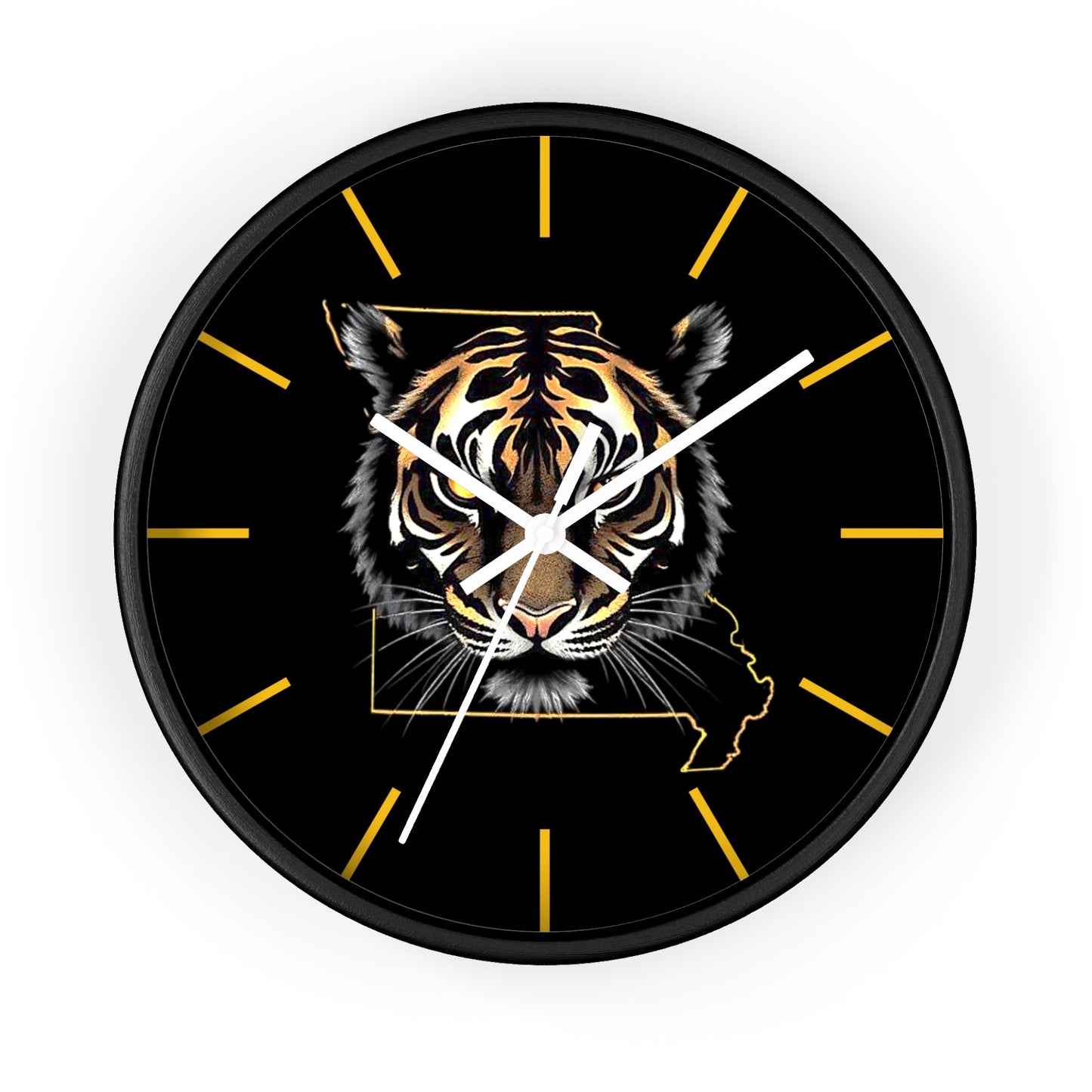 Tiger Wall Clock - Perfect for Missouri Residents, Home Decor, Gifts, and Unique Accents
