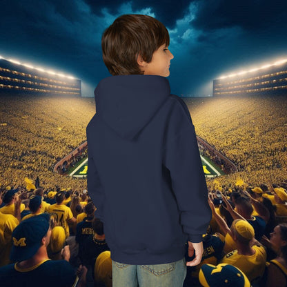 Youth College Spirit Hoodie, Perfect for Game Days, Sports Events, Team Spirit, School Pride, Outdoor Activities