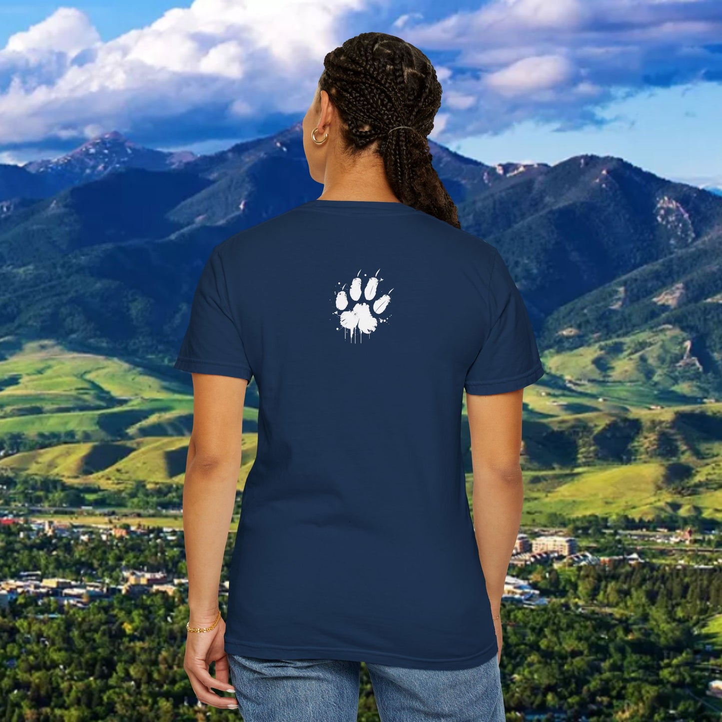 State Unisex Garment-Dyed T-shirt for Cat Fans and Gameday, Tailgate Shirt, Team Spirit Tee, College Football