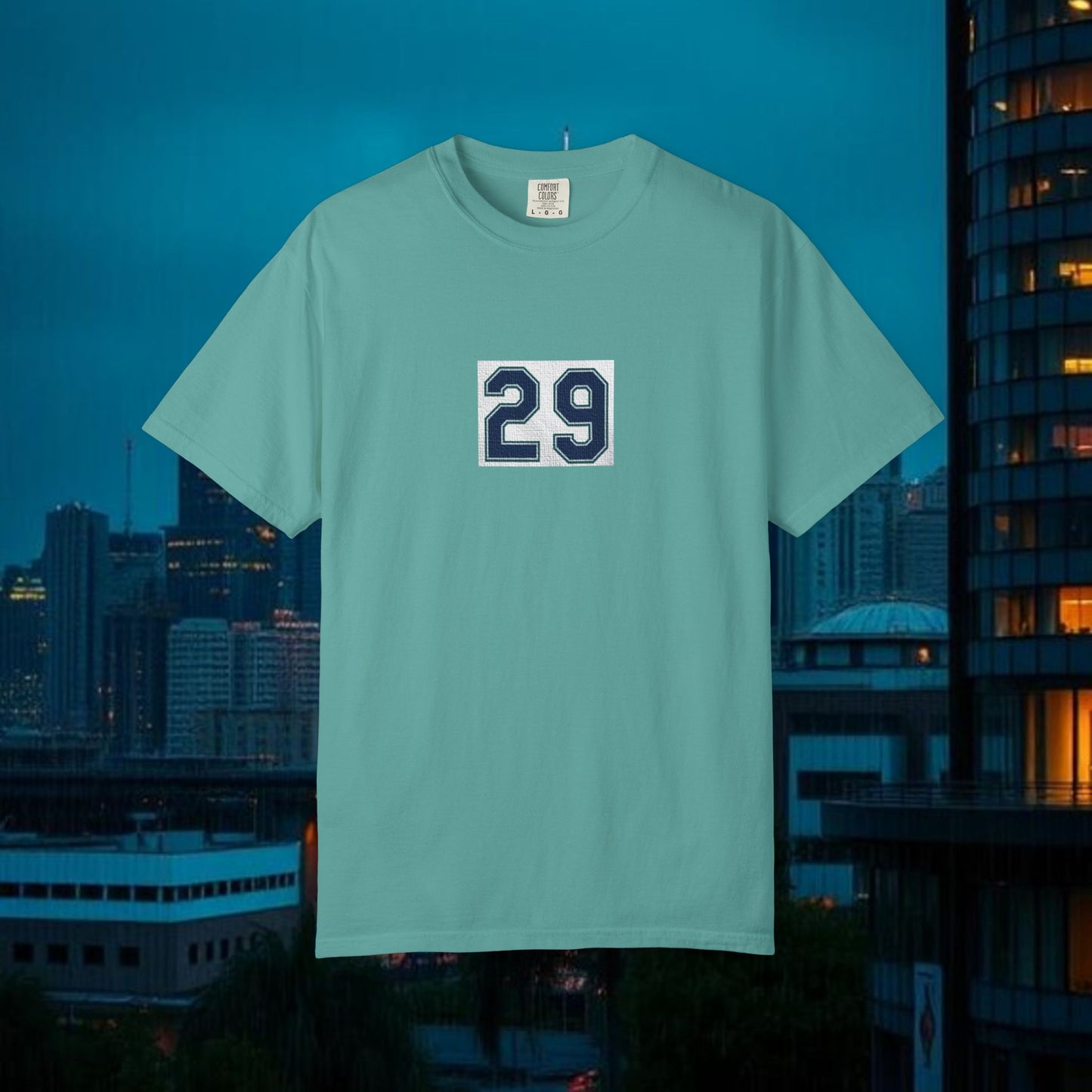 Big Dumper Unisex Garment-Dyed T-Shirt with Bold Number 29, Casual Tee, Gift for Sports Fans, Summer Fashion, Everyday Wear