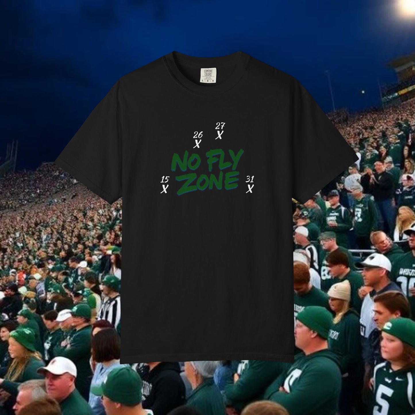 Unisex Sports T-shirt, Casual Wear, Game Day Tee, Fan Apparel, Lightweight Summer Shirt, No Fly Zone Design