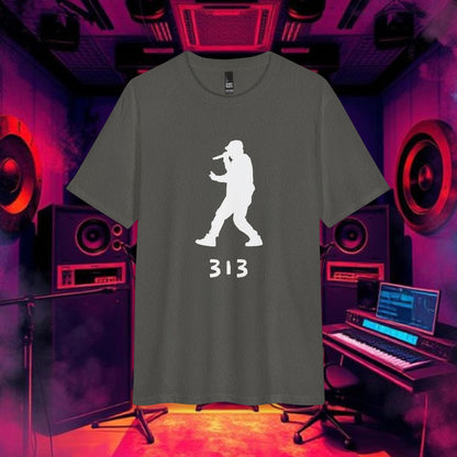 313 Rapper Silhouette Tee — Detroit Hip Hop T-Shirt