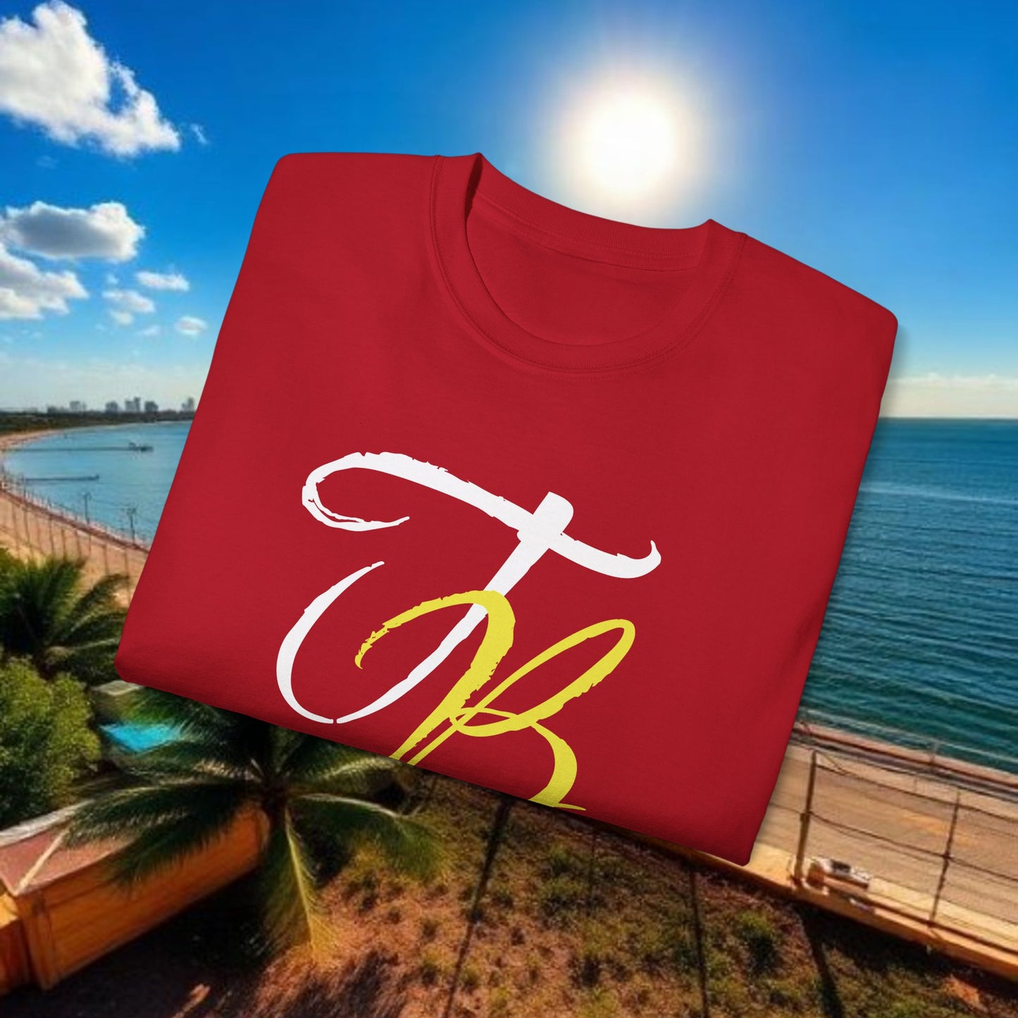 TB Monogram Tee — 813 Tampa Area Short-Sleeve T-Shirt