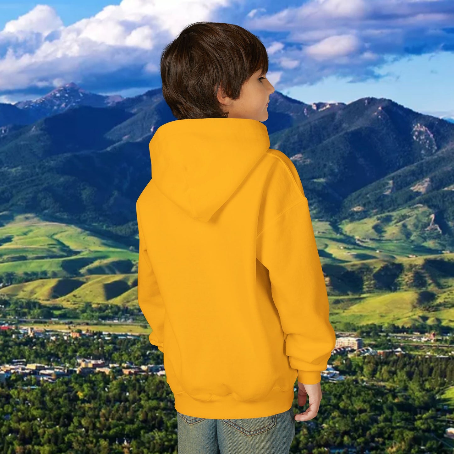 Bobcat Born Youth Hoodie, Cozy Sweatshirt for Kids, Great for School, Outdoor Adventures, Gifts, Sports Events