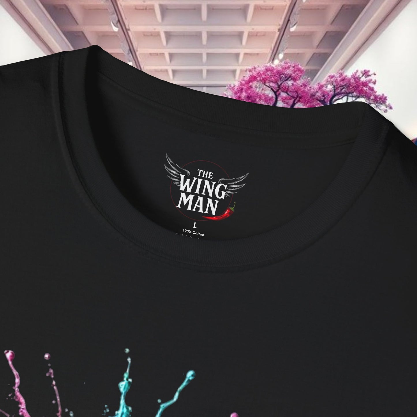 Color Splash Unisex Softstyle T-Shirt | Artistic Tee, Casual Wear, Gift for Art Lovers, Summer Fashion, Graphic Shirt