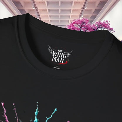 Color Splash Unisex Softstyle T-Shirt | Artistic Tee, Casual Wear, Gift for Art Lovers, Summer Fashion, Graphic Shirt