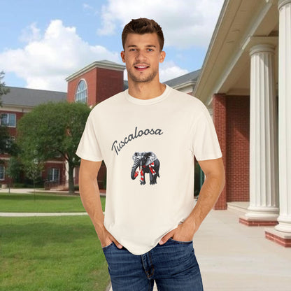 Tuscaloosa Elephant T-Shirt — University Pride Vintage Campus Tee, Soft-Style, Perfect T-Shirt for Gameday and the Tailgate