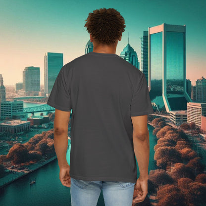 Duval Script T‑Shirt — Jacksonville Retro City Tee, Perfect for Gameday or Everyday Use. Soft style T-Shirt.