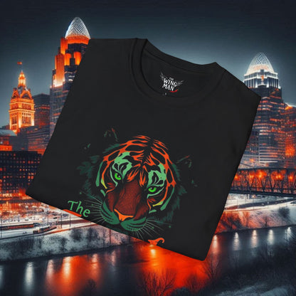 The Jungle Unisex Softstyle T-Shirt, Bengal Fan Zone, Casual Everyday Wear, Gift for Bengal Fans, Gameday Attire